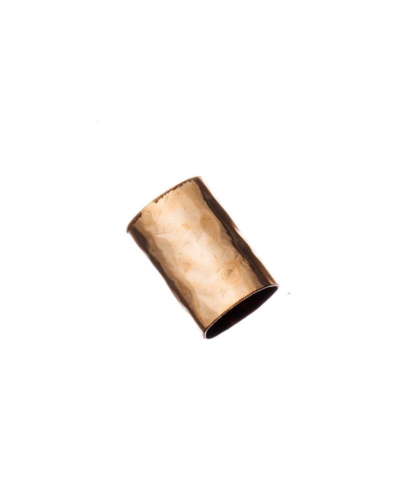 Yellow Gold Filled Hammered Tube 7/10mm