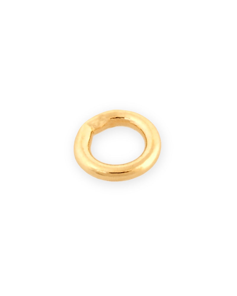 14K Yellow Gold Solder Closed Jump Ring 0.56mmX2mm