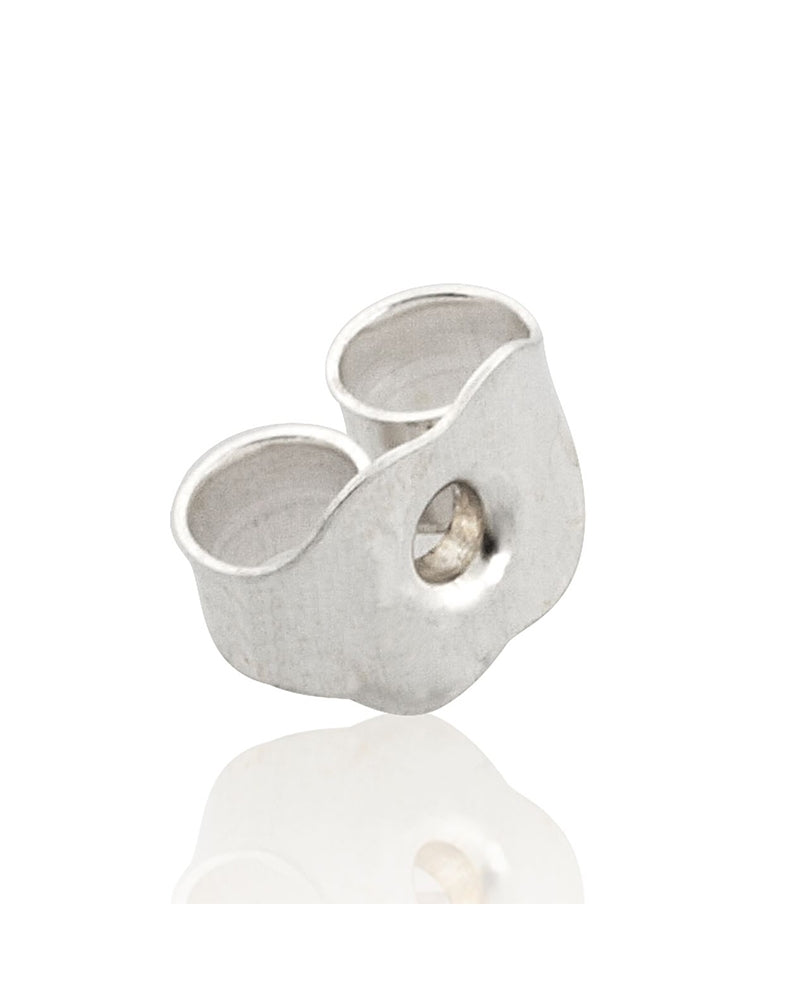 925 Sterling Silver Ear Back For 0.8mm Post