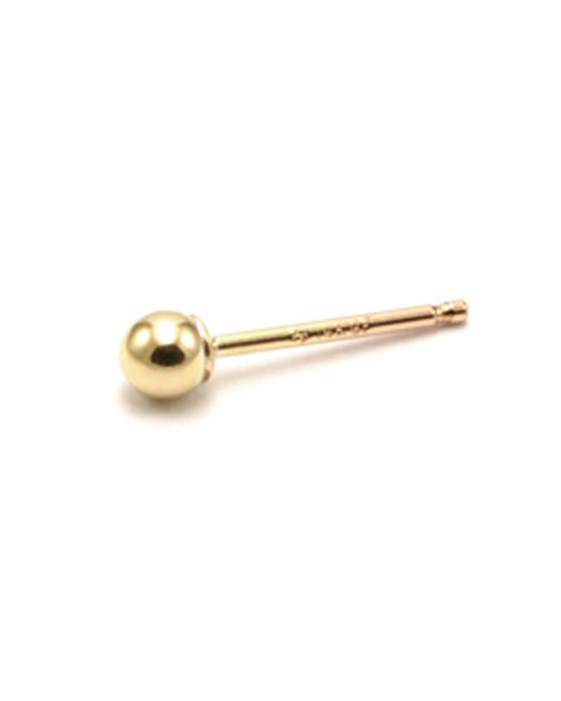 Yellow Gold Filled Ball Earring 3mm