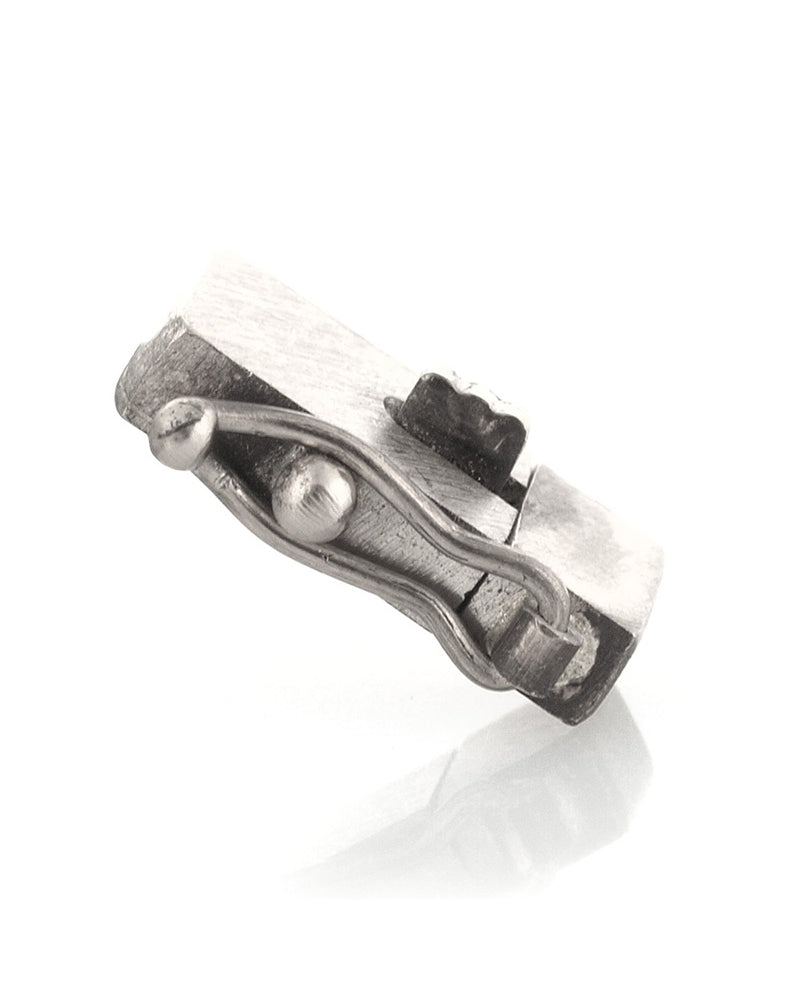 18K White Gold Box Clasp 6mm