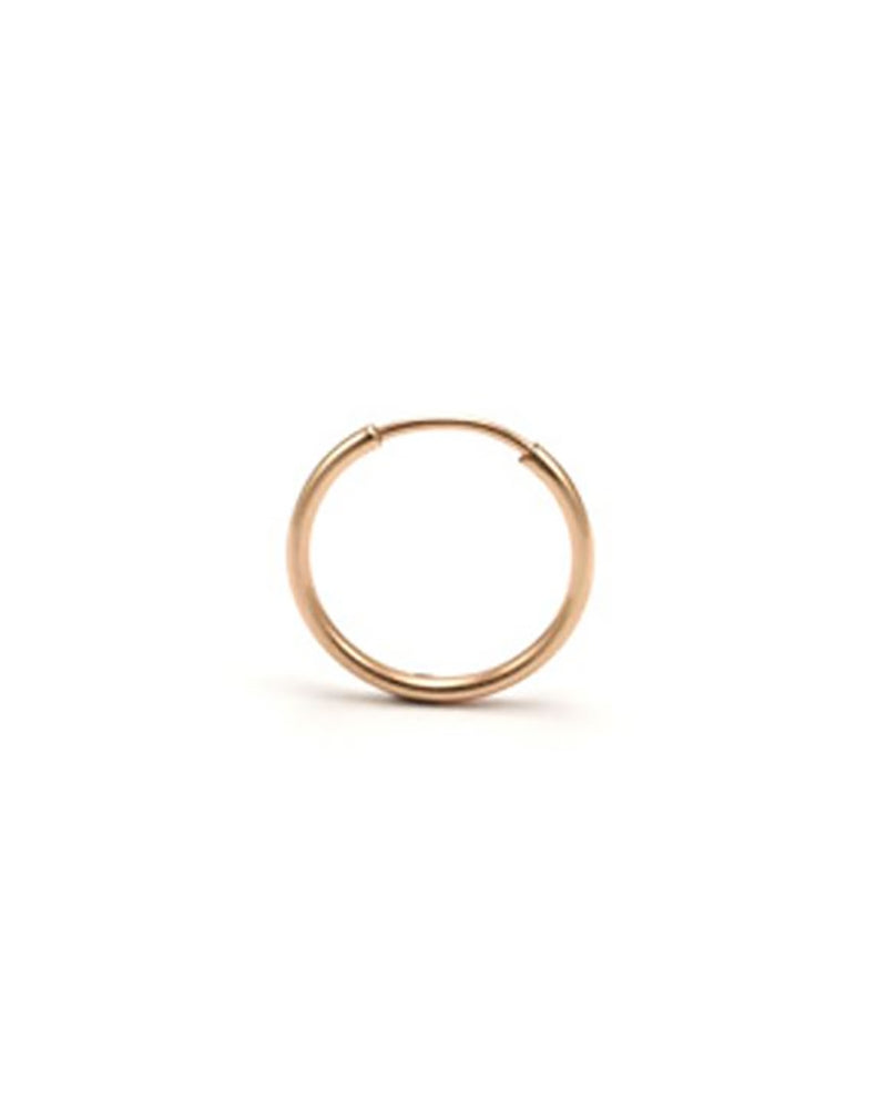 Rose Gold Filled Hoop Tube Earring 19mm