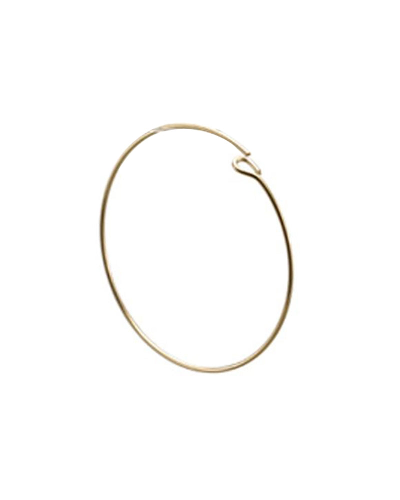 Yellow Gold Filled Hoop Wire Earring 32mm