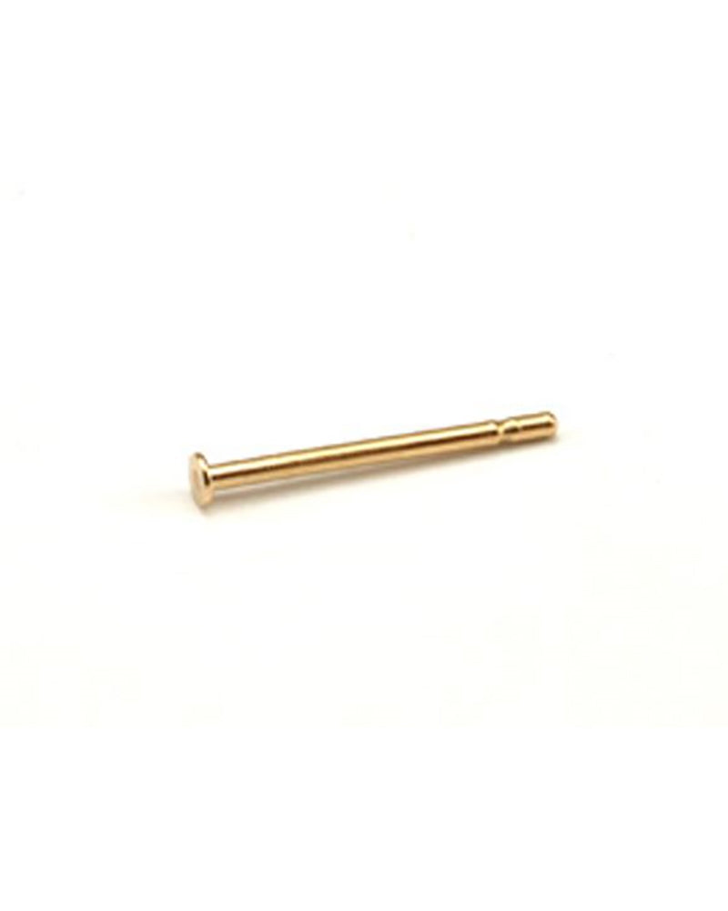 Yellow Gold Filled 0.8mm * 12mm Single Notch Post with Pad