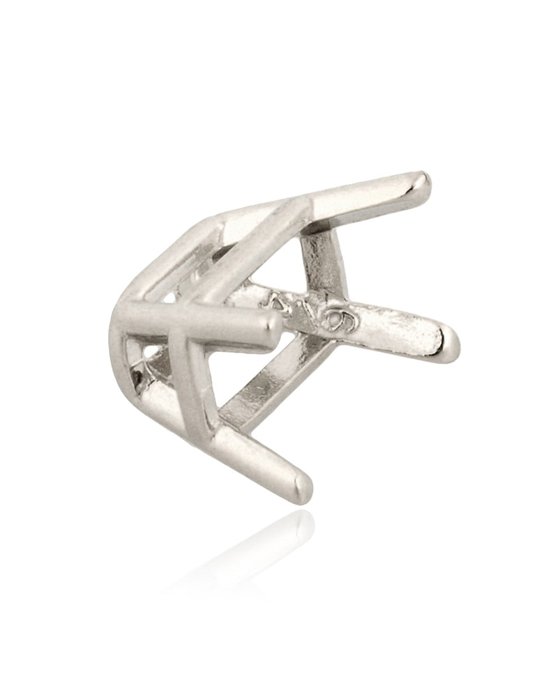 14K White Gold 75Pt Basket Emerald Setting 32164-0300-000