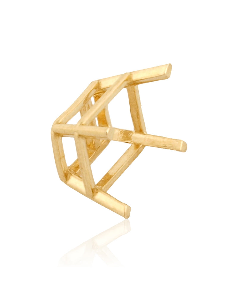 14K Yellow Gold 2Ct Basket Emerald Setting 30097-0200-0Af