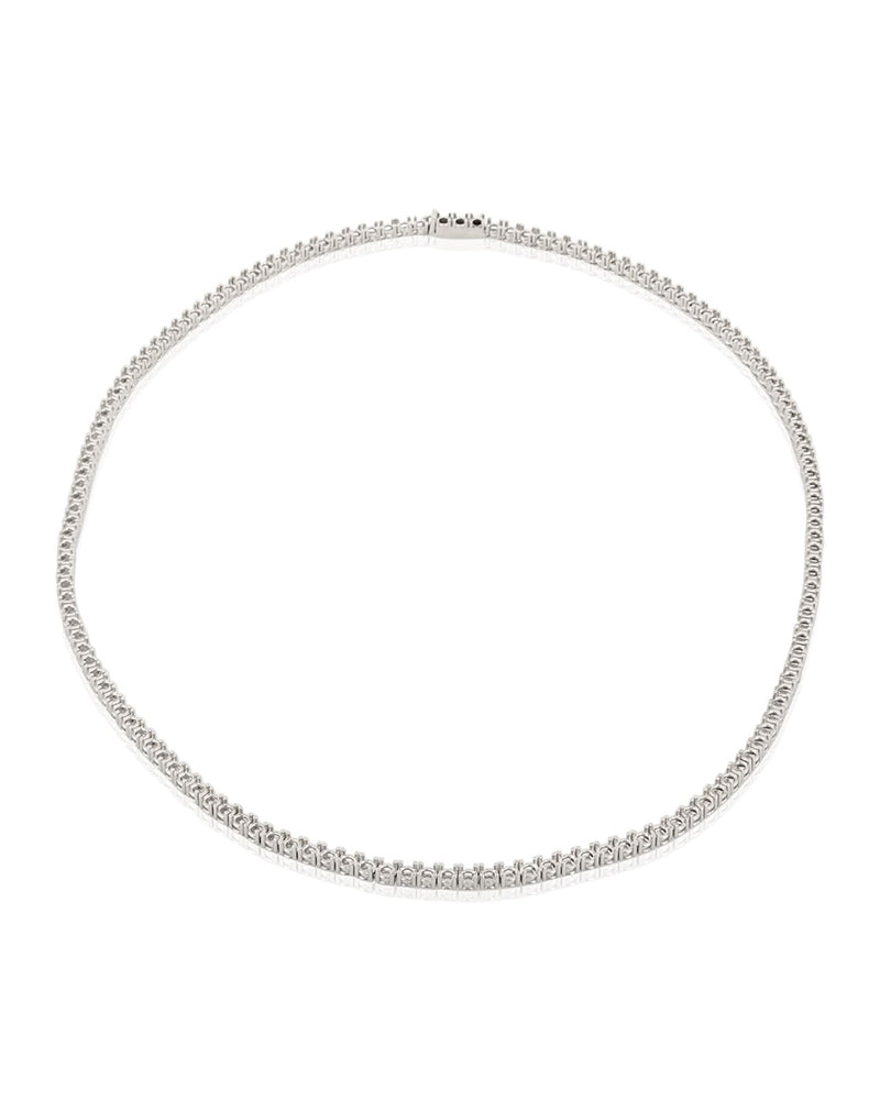 14Kw Tennis Necklace 42Cm Long For 5Pt Round Stones