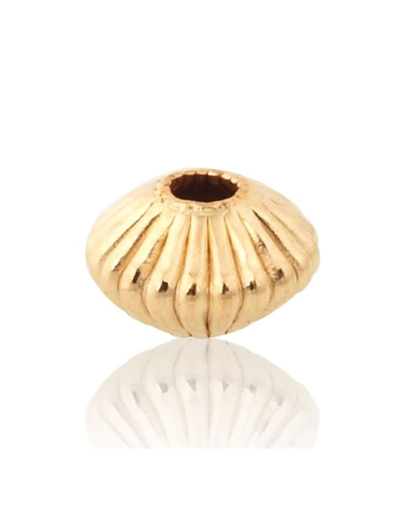 Gold Filled Roundel Corrugated Bead 3mm