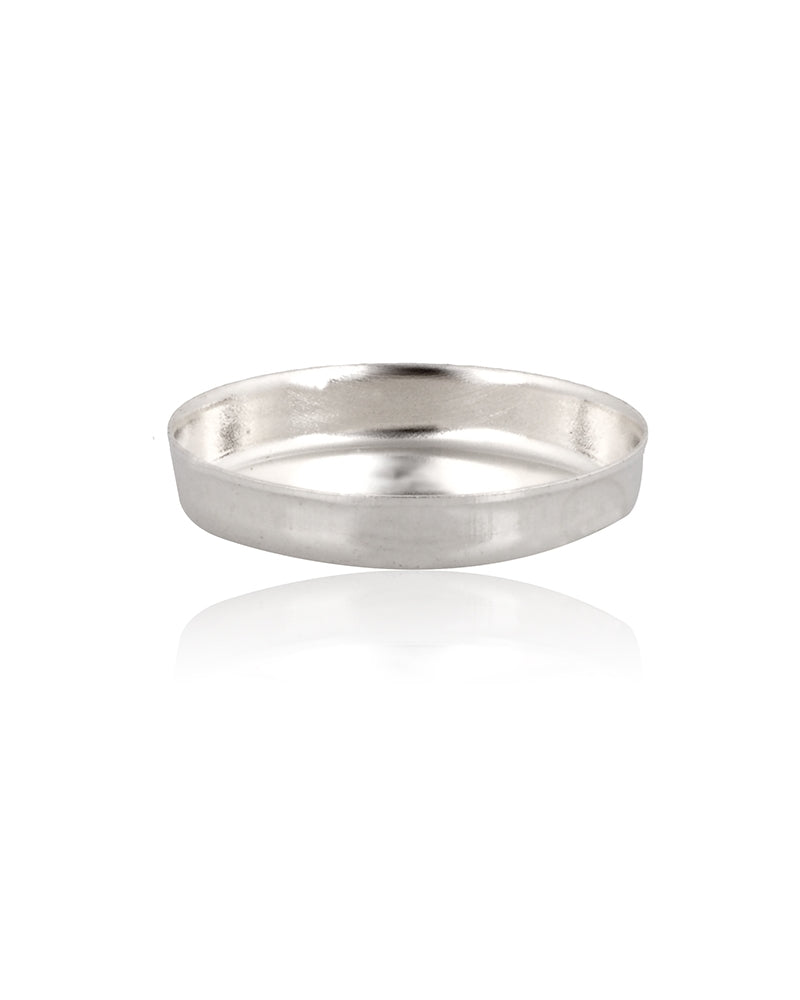 925 Sterling Silver Oval Bezel Cup 8X10mm