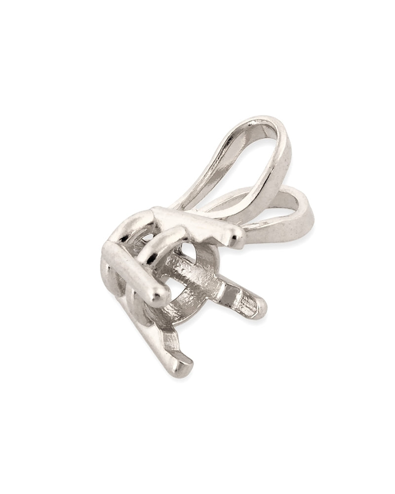 14K White Gold Basket Pendant 25Pt (074Drb73400075)