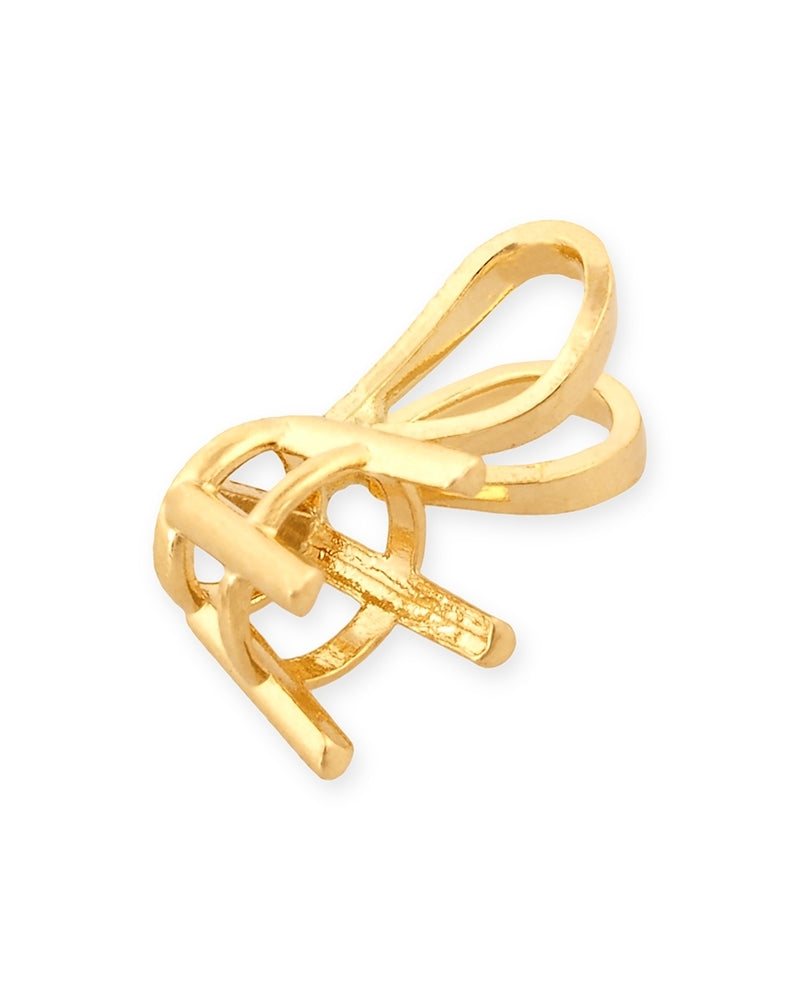 14K Yellow Gold Basket Setting Pendant 4mm (064Drb73400075)