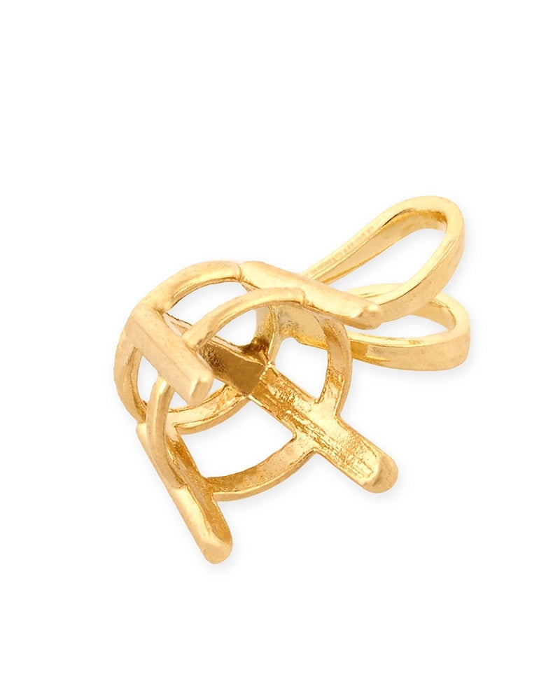 14K Yellow Gold Basket Setting Pendant 6mm (064Drb73550075)