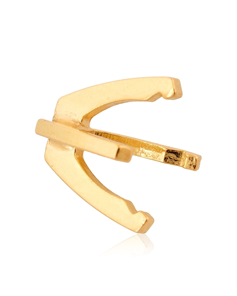 18K Yellow Gold 4 Prongs Cast Martini Setting 1.25Ct