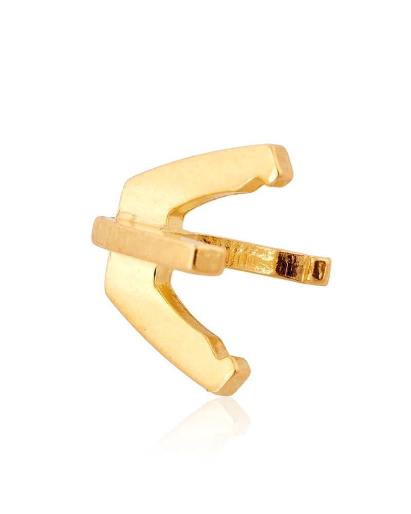 18K Yellow Gold 4 Prongs Cast Martini Setting75Pt