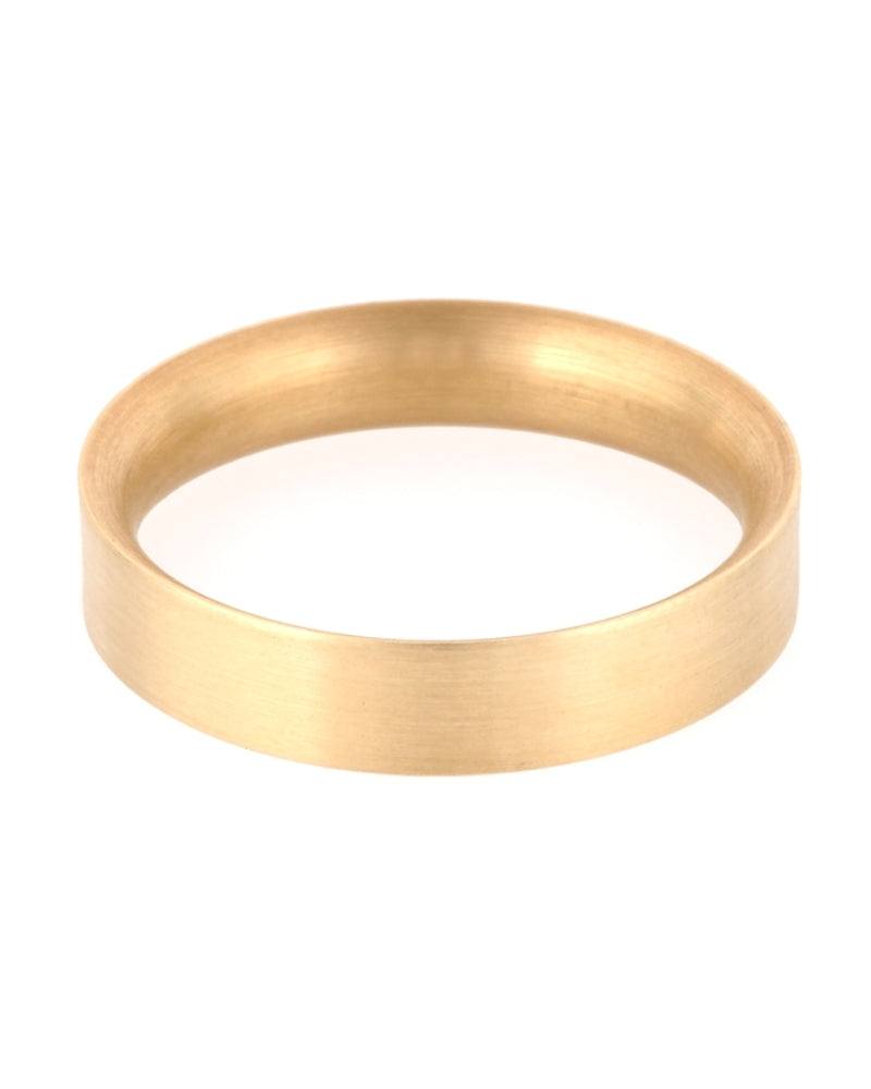 14K Yellow Gold 4mm Comfort Fit Wedding Band Size 52