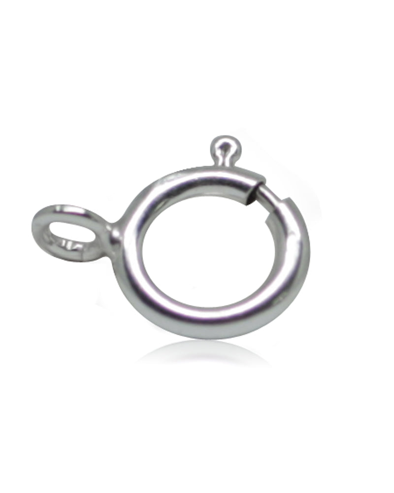 925 Sterling Silver 6mm Spring Ring Clasp