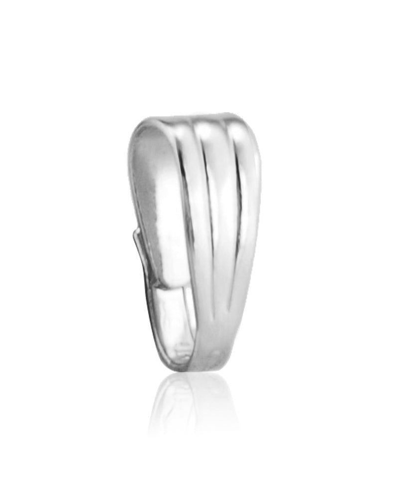 925 Sterling Silver Small Locket Bail 7.5X2.5mm