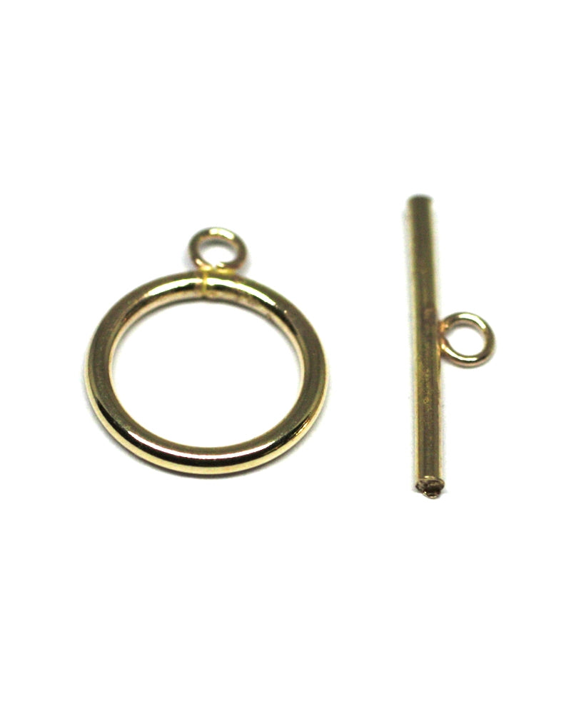 Yellow Gold Filled T-Clasp 8mm(Wire 1.2mm, Bar 15mm)