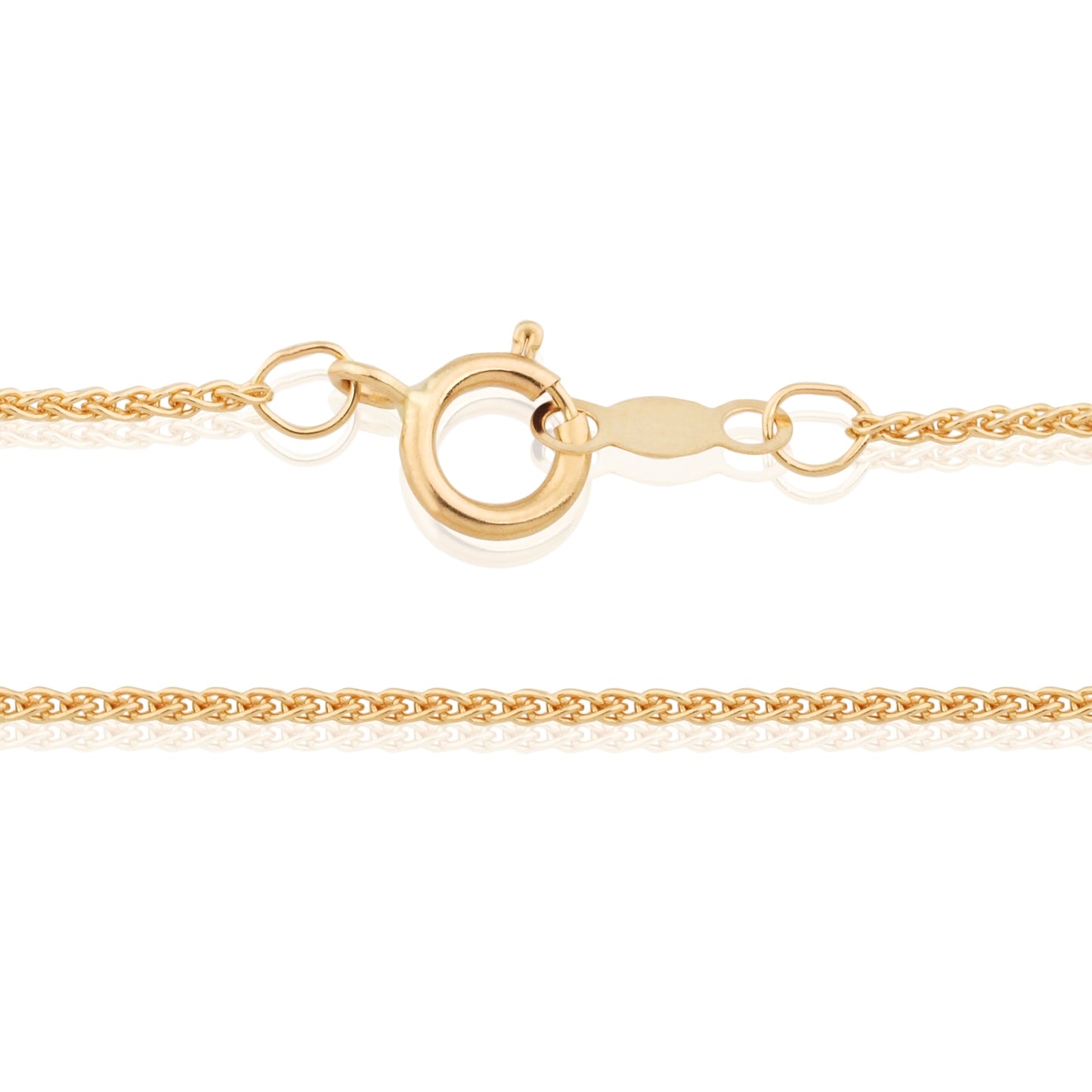 14K Yellow Gold 1.05mm 16.5" (42Cm) Spiga Chain