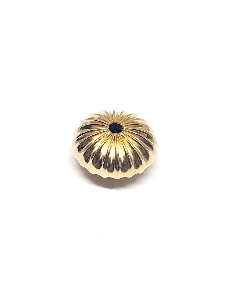 Gold Filled Roundel Corrugated Bead 14mm