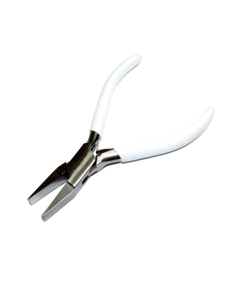 Flat Nose White Pliers With 5" Spring