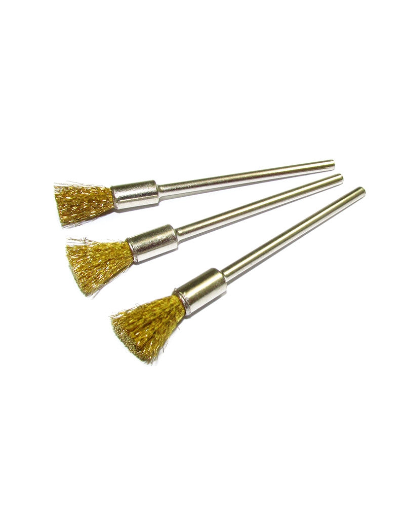 End Brushes On Arbor Brass