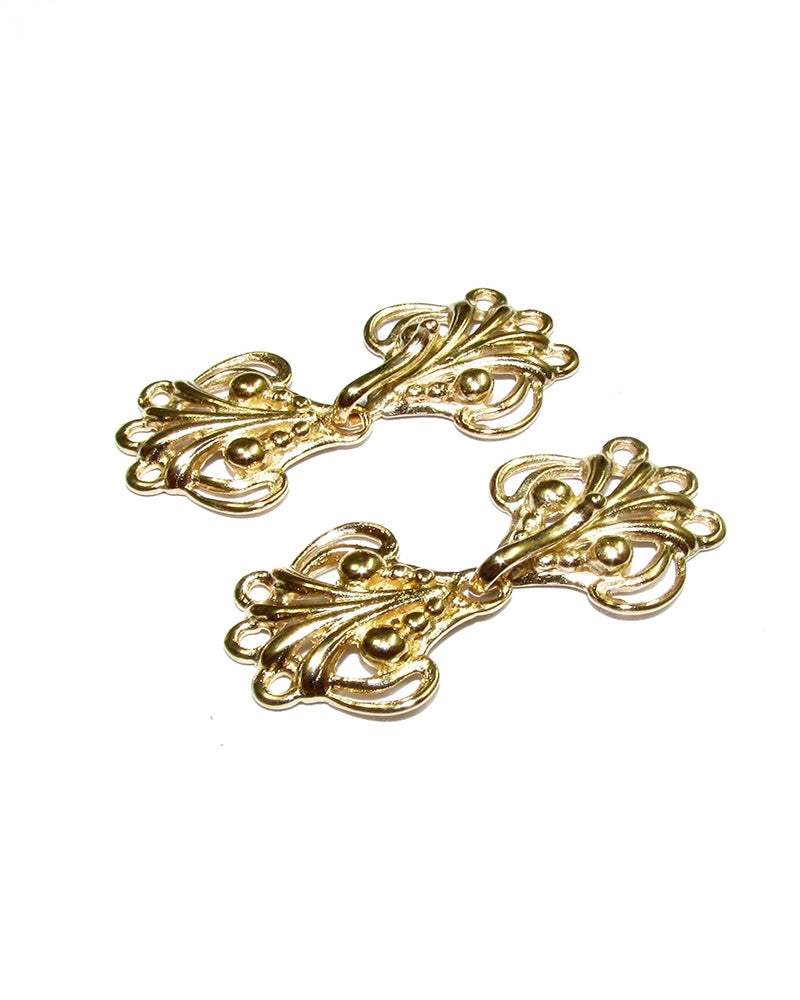 14K Gold Plated Two Parts Closer Clasp