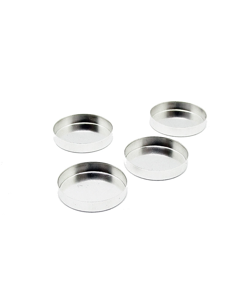 925 Sterling Silver Round Bezel Cup 15mm