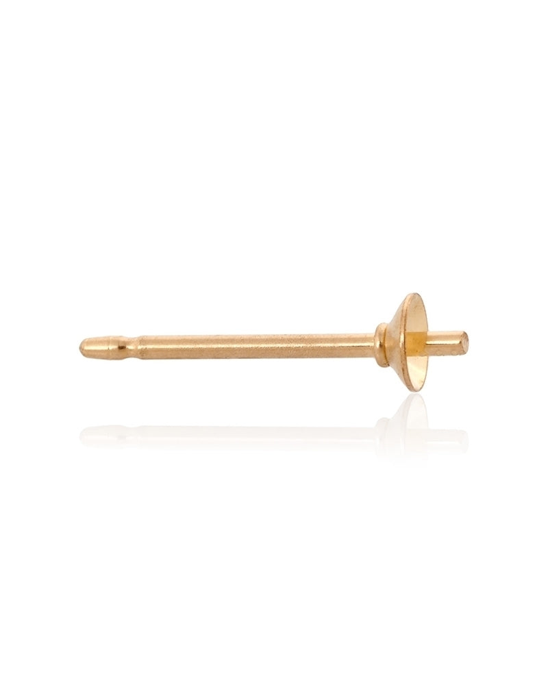 Yellow Gold Filled Pearl Stud 5mm