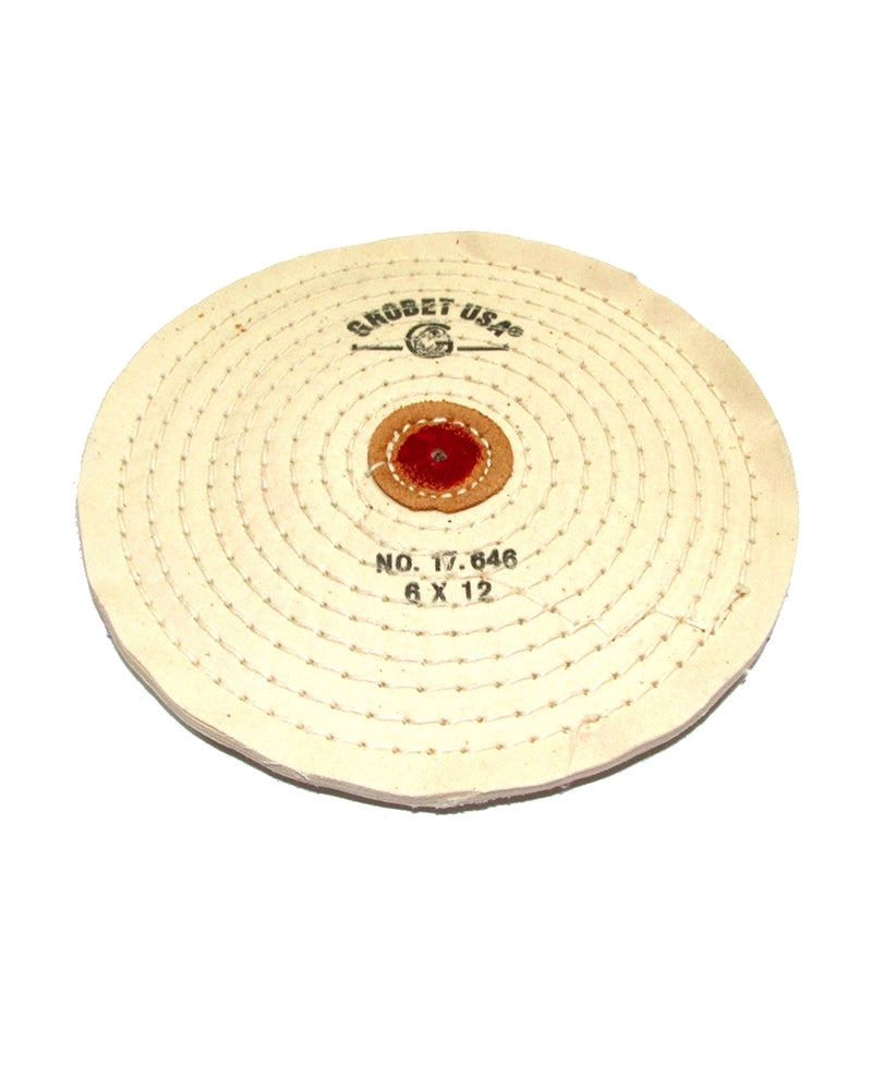 Knife Edge White Buff Brush 6"