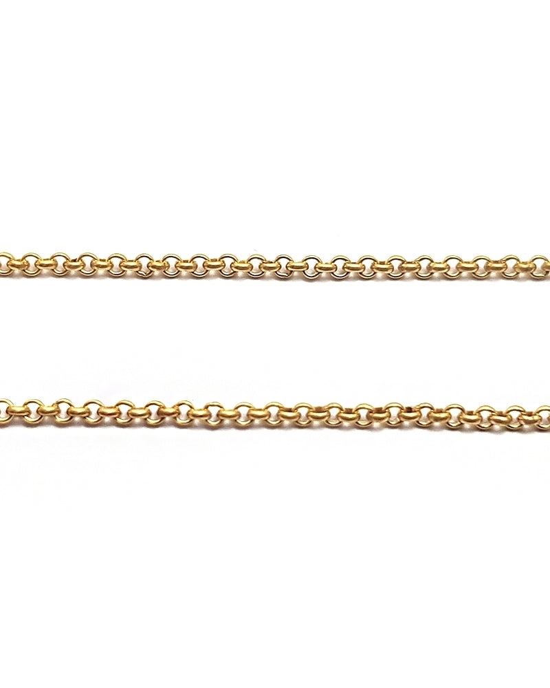 Yellow Gold Filled Gourmet Rolo Chain 2.4mm