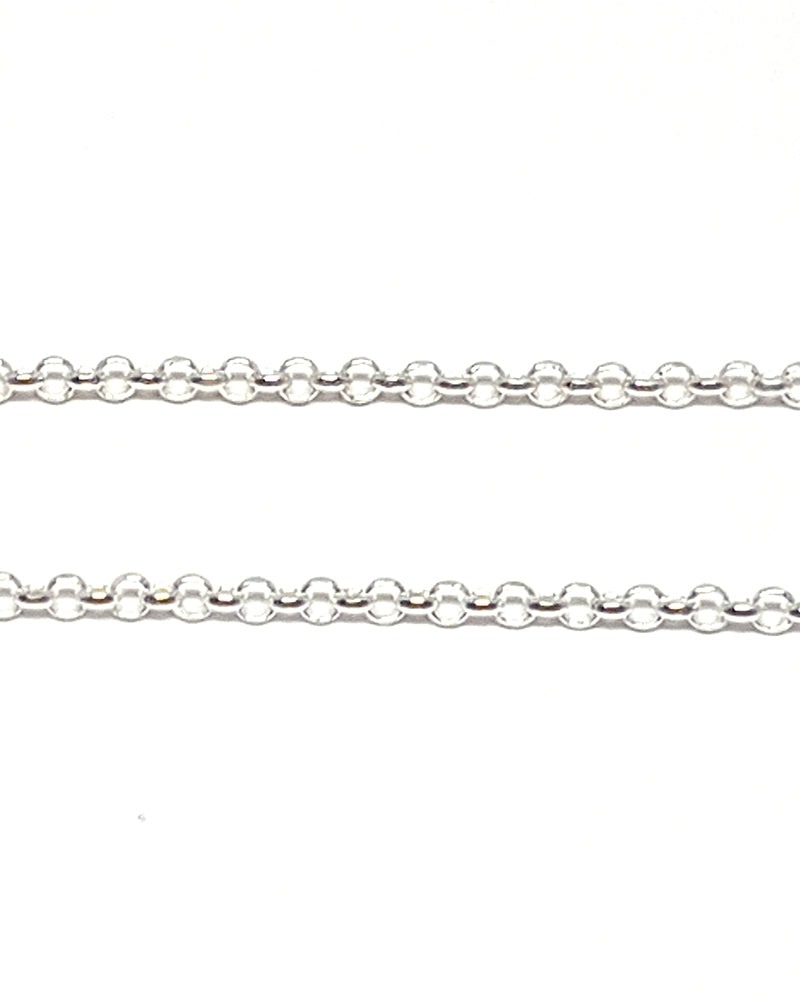 925 Sterling Silver Diamond Cut Rolo Chain 1.7mm