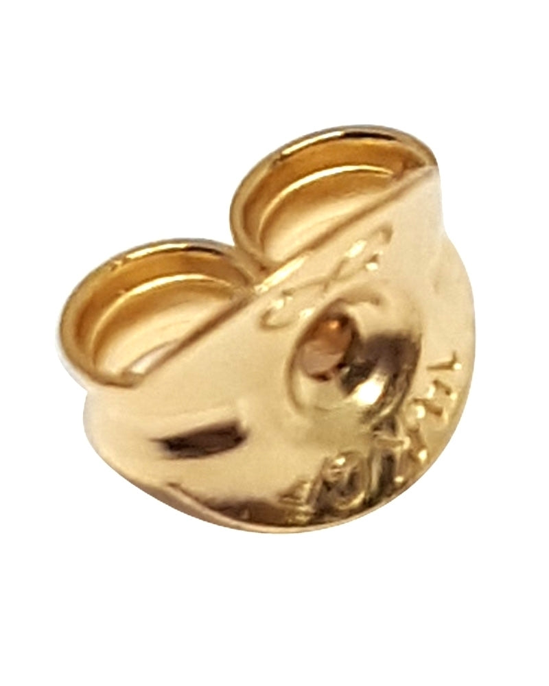 Yellow Gold Filled 5mm Ear Nut For 0.8mm Post
