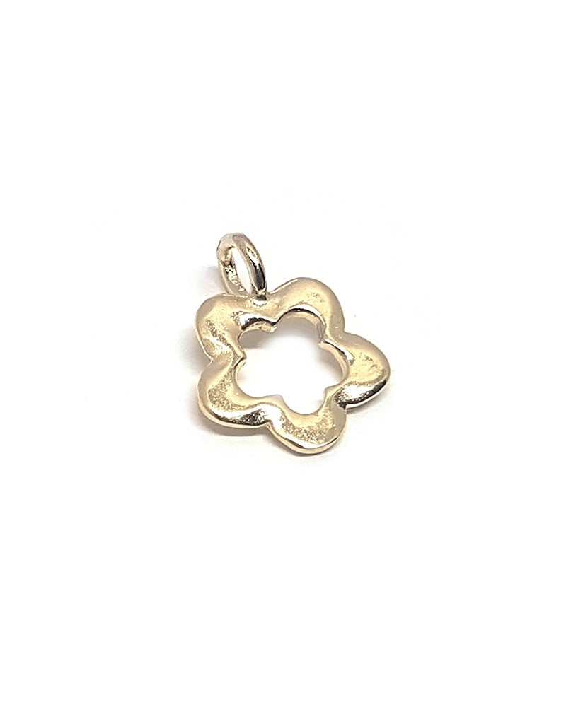 14K Gold Plated Flower Pendant