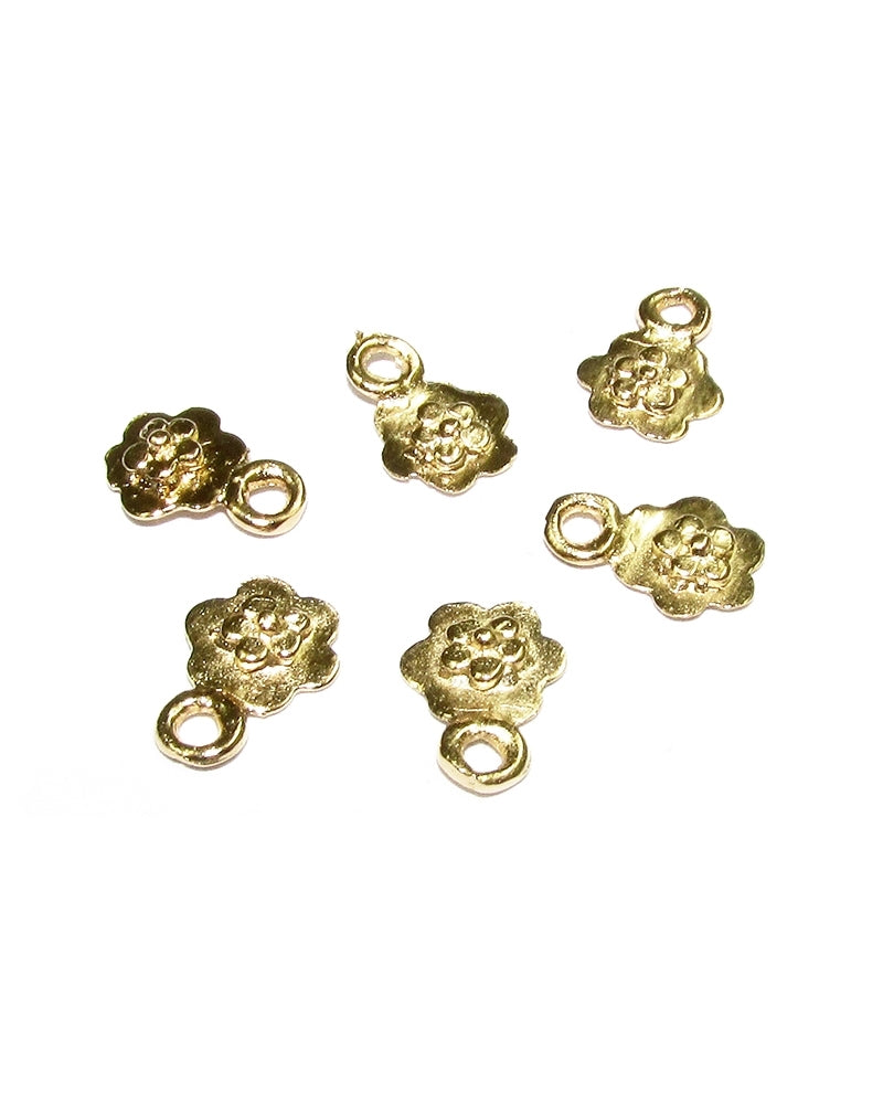14K Gold Plated Small Flower Pendant