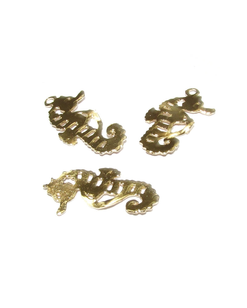 14K Gold Plated Sea Horse Pendant
