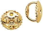 14K Yellow Gold Threaded Ear-Back