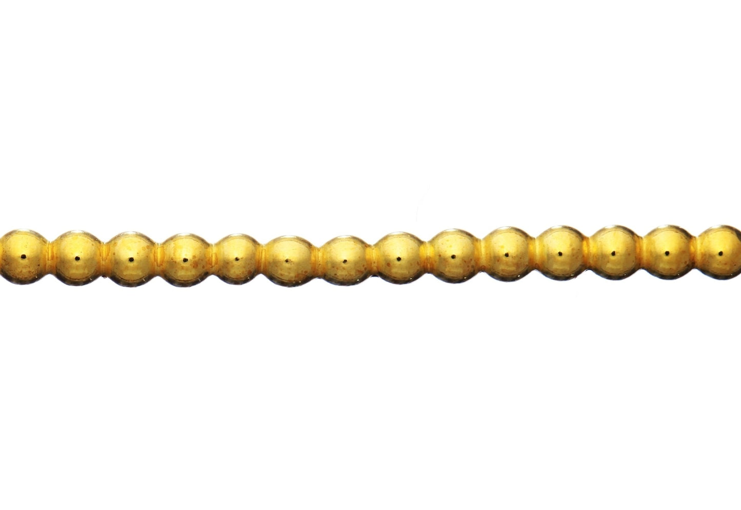 Yellow Gold Filled Half Ball Beaded Wire 2.5mm