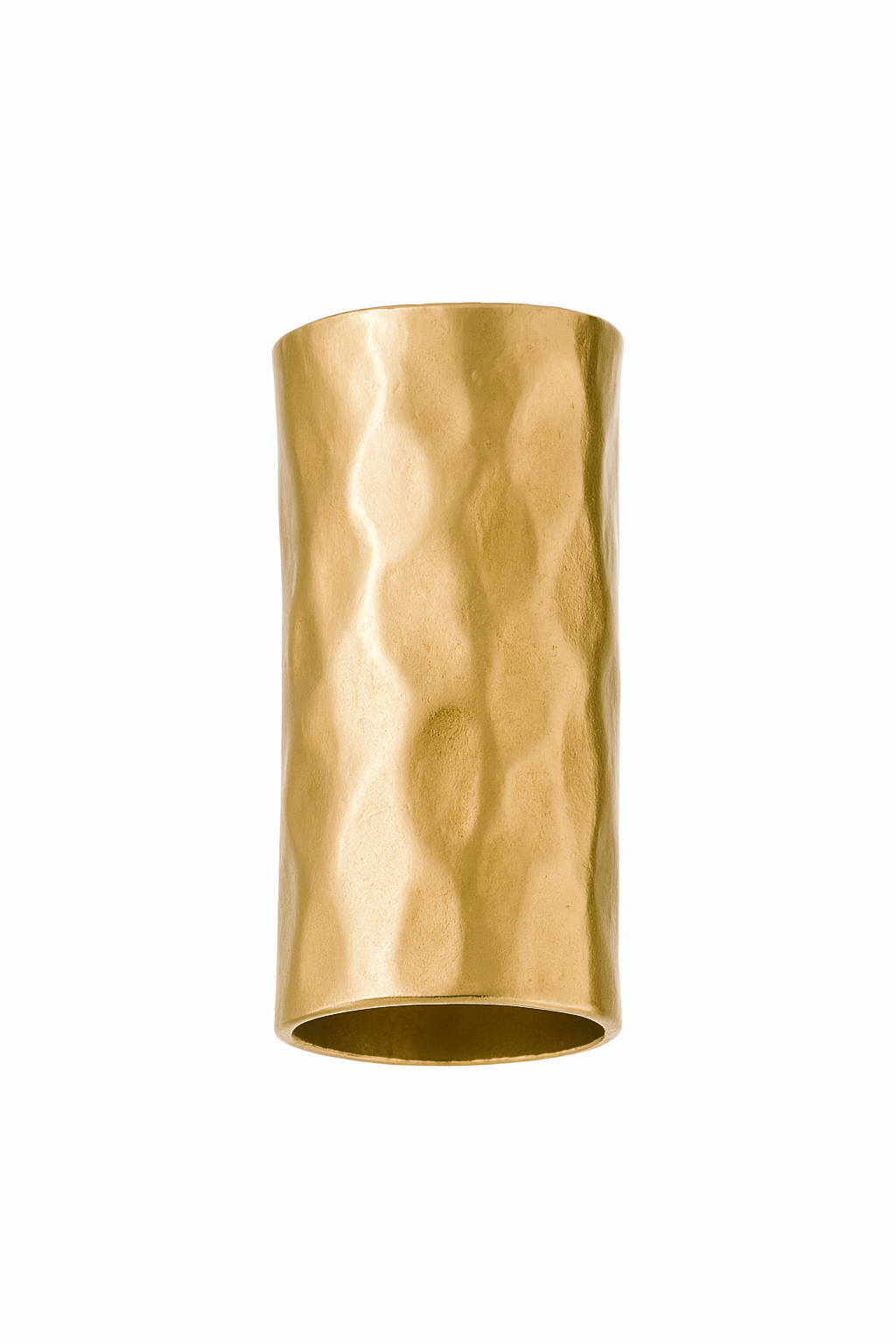 Yellow Gold Filled Hammered Tube 4/10mm