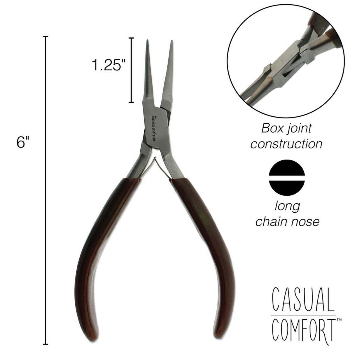 Long Chain Nose Plier With Spring 150mm