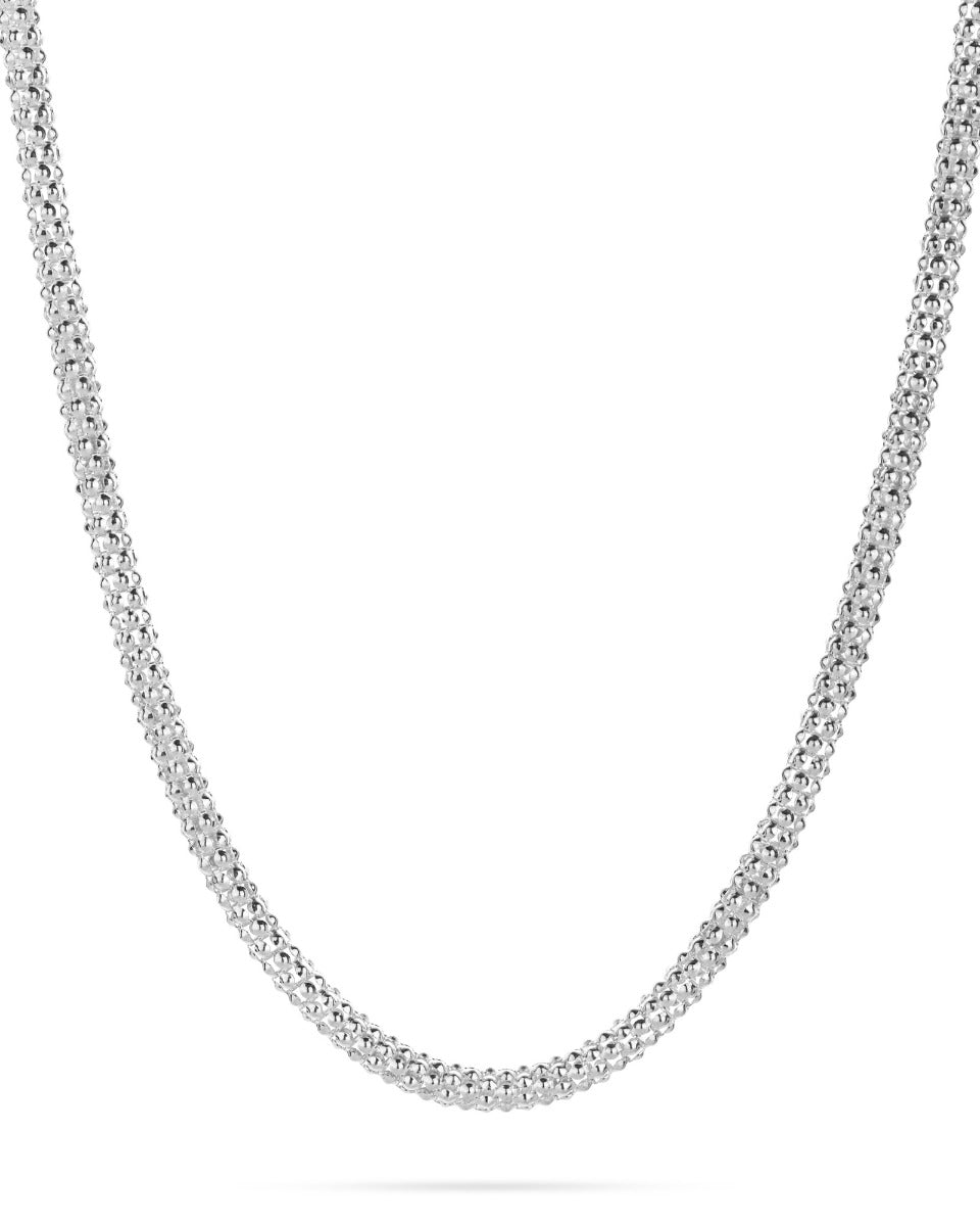 925 Sterling Silver Popcorn Chain 4.5mm
