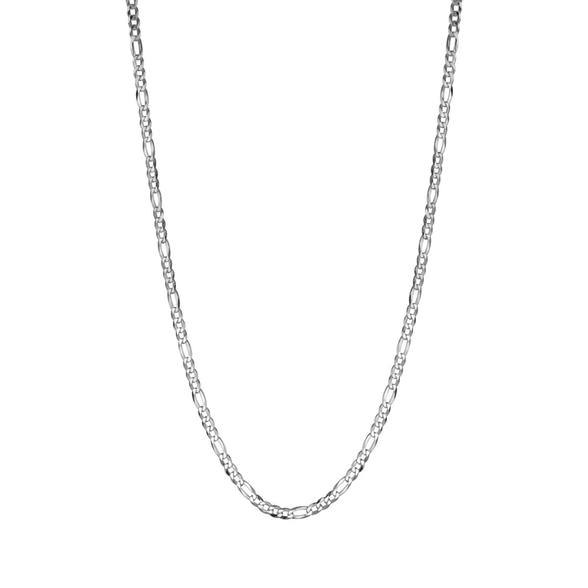 925 Sterling Silver Figaro 3+1 Chain