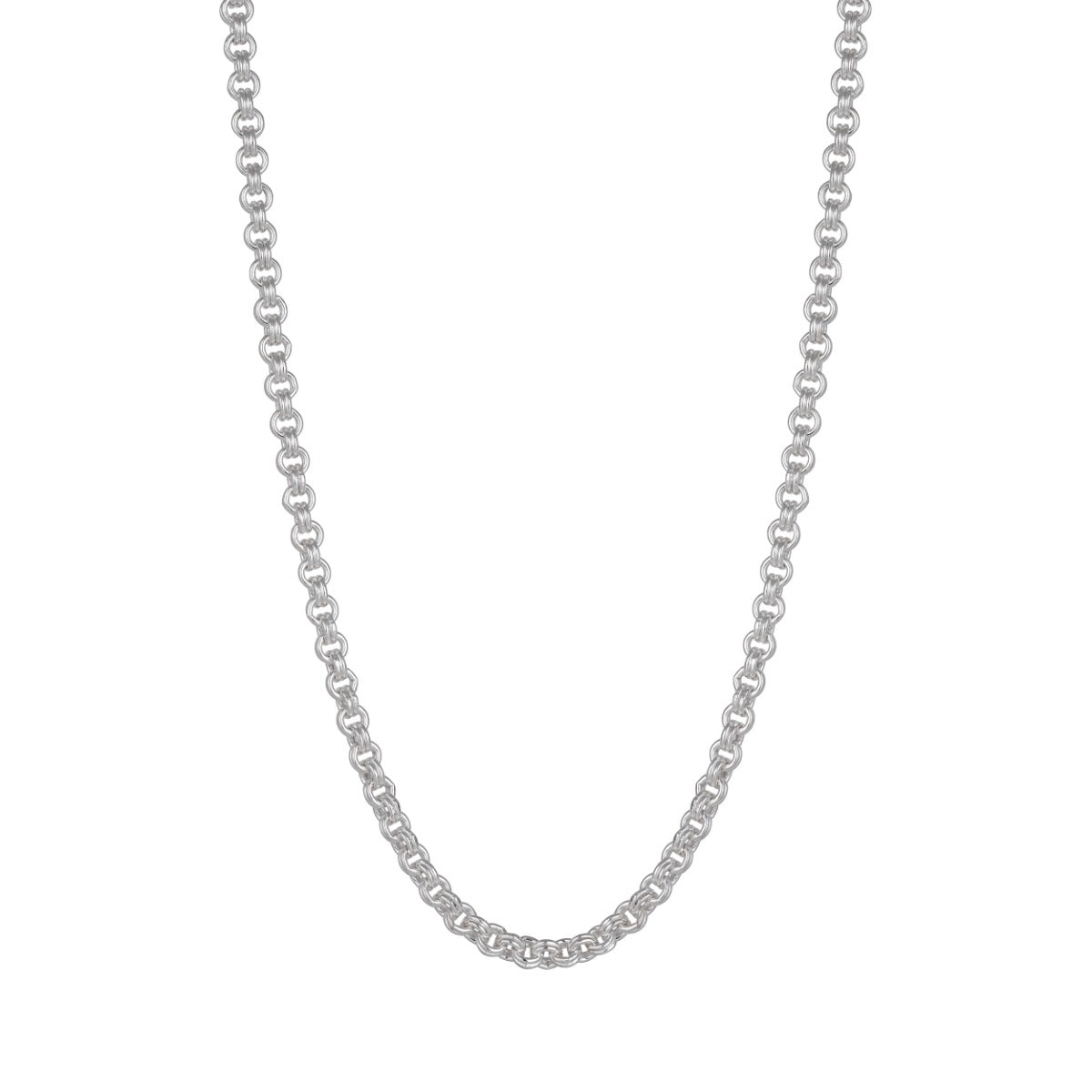 925 Sterling Silver Chunky Double Rolo Links chain 5.2mm