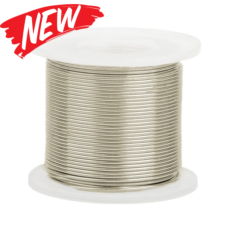 9K White Gold Round Wire 1.1mm/17 gauge Pd/free