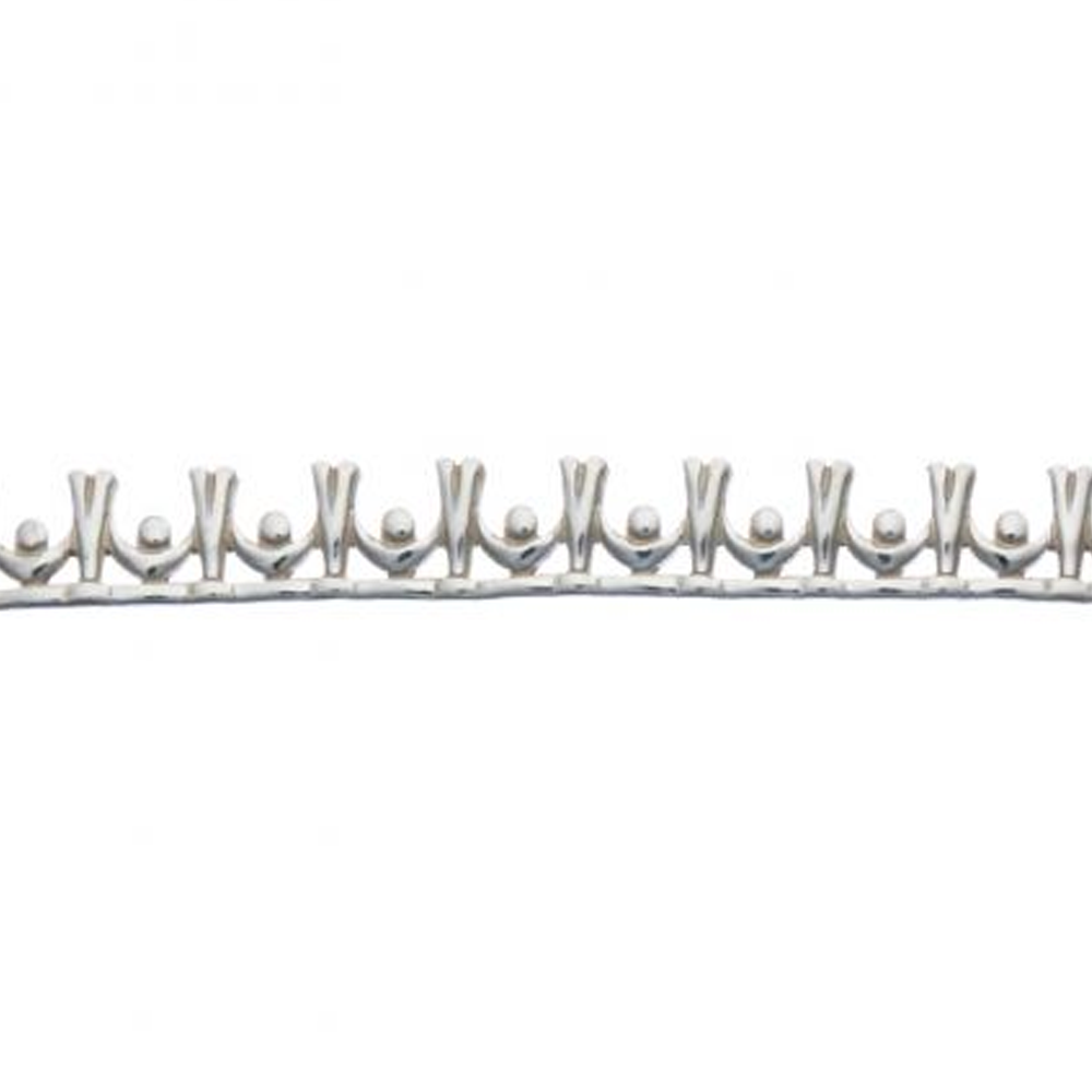 935 Silver Gallery Wire Fancy Pattern Strip 3142