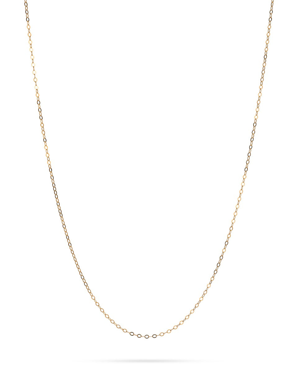 Yellow Gold-Filled Diamond Cut 1.4x1.6mm Flat Link Chain
