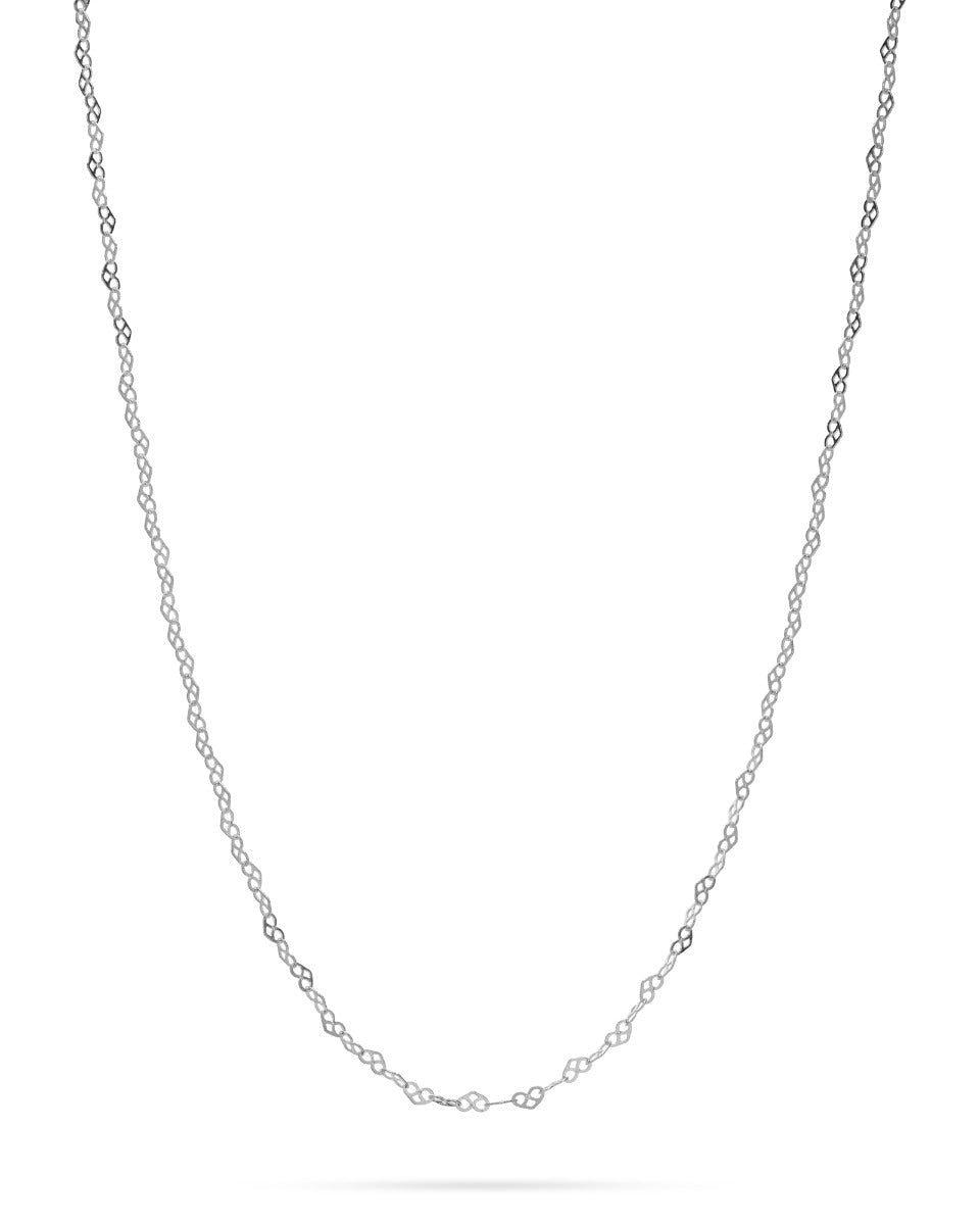 925 Sterling Silver Heart Link Chain 2.5mm