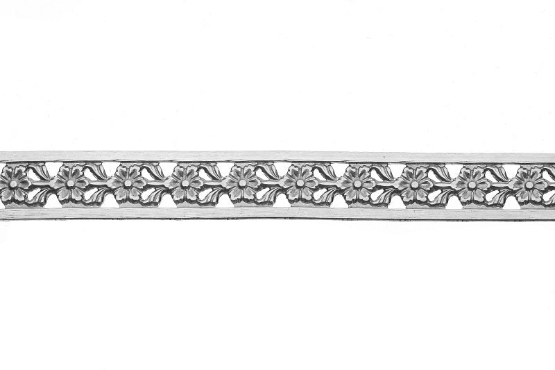 935 Silver Gallery Pattern Strip 980H