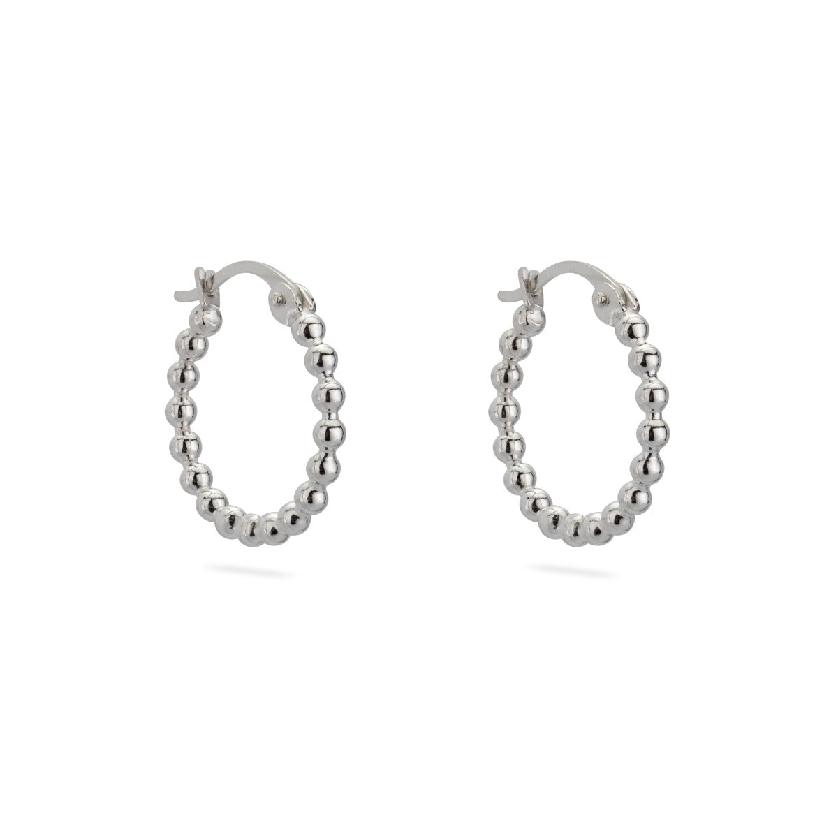 925 Sterling Silver Gypsy Earrings Pearl Wire 14X2mm W/Snap