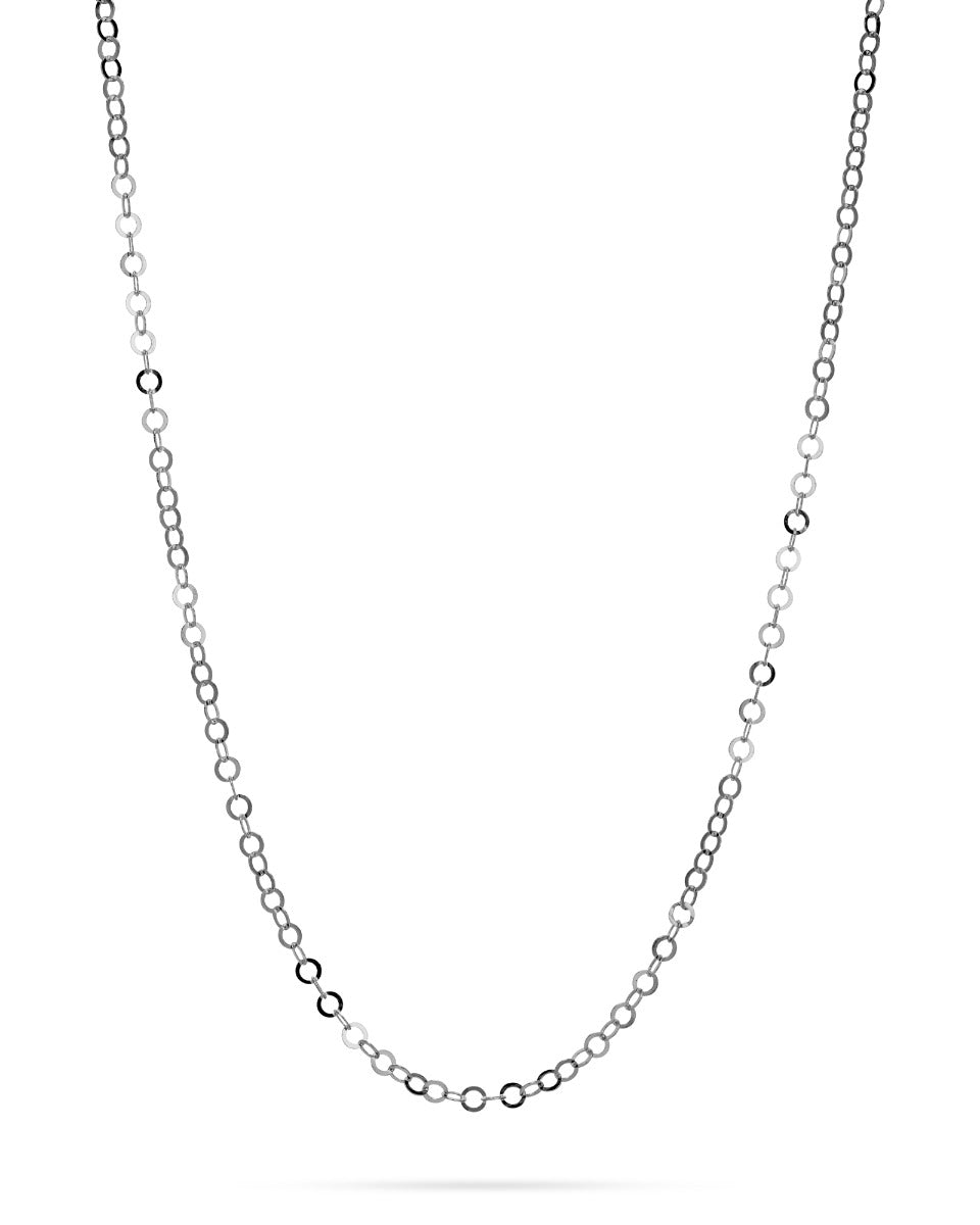 925 Sterling Silver Flat Rolo Chain 4mm